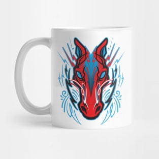 Pinstriped Horse Mug